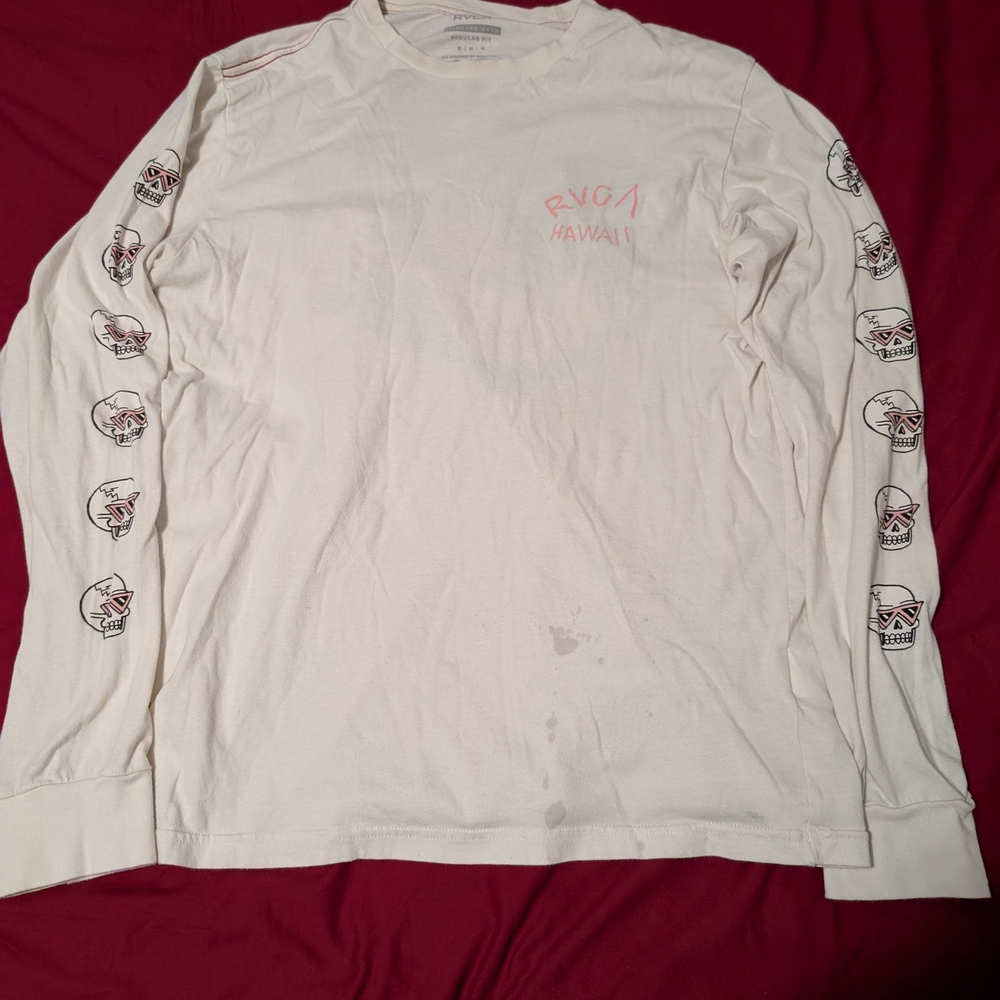 Rvca Luke Pelletier Skull Shred Long Sleeve T-shirt